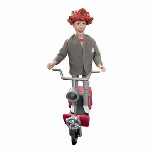 1988 Pee-Wee Herman Figure, Scooter & Helmet Matchbox